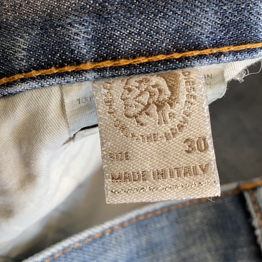 Diesel denim jean 30 waist 33 inseam blue button fly 5 pocket 100% cotton - Picture 8 of 16